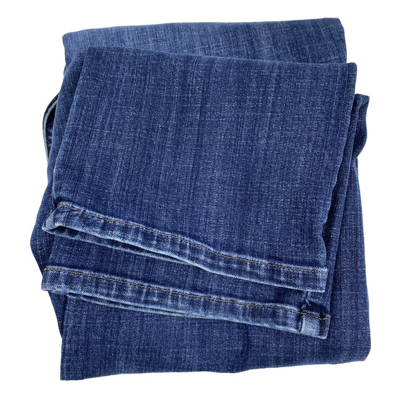 Lee‎ Jeans Womens Size 14 Short Dark Wash Denim Relaxed Fit Straight Mid Rise - Picture 11 of 12